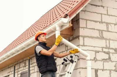 Pose et remplacement de gouttières à Laqueuille